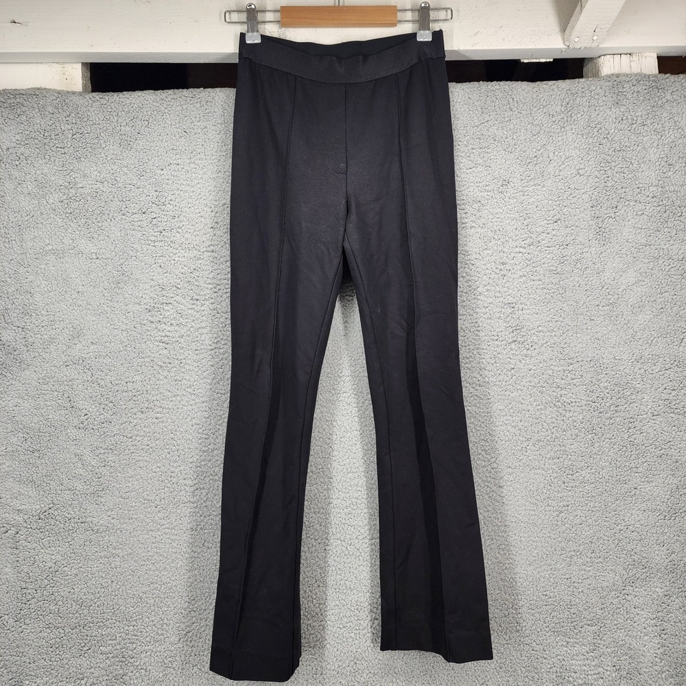Joseph Ribkoff Black Flare Pants‎ Women Size 2 Leggings Style Stretch Pull On